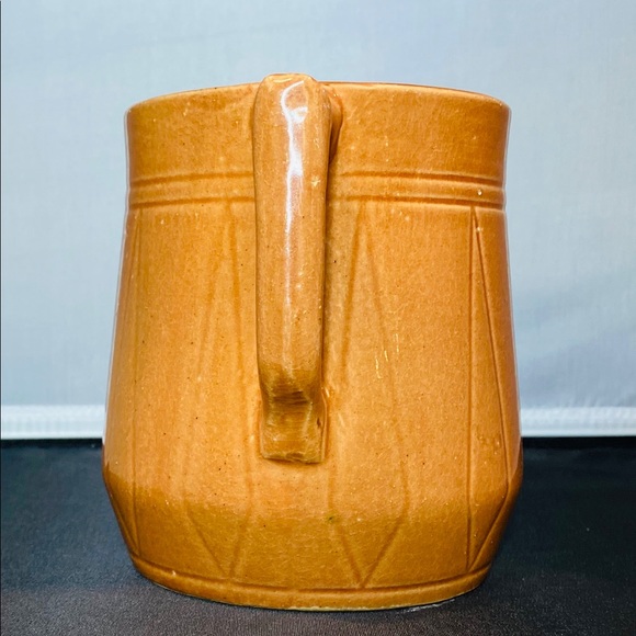 Vintage Orange Ceramic Pitcher - Picture 5 of 10